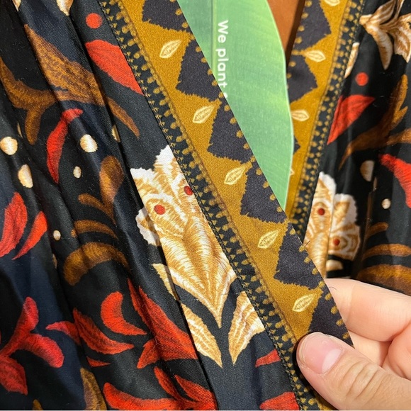 Farm Rio Tapestry Garden V-Neck Belted Mini Dress - Picture 7 of 9